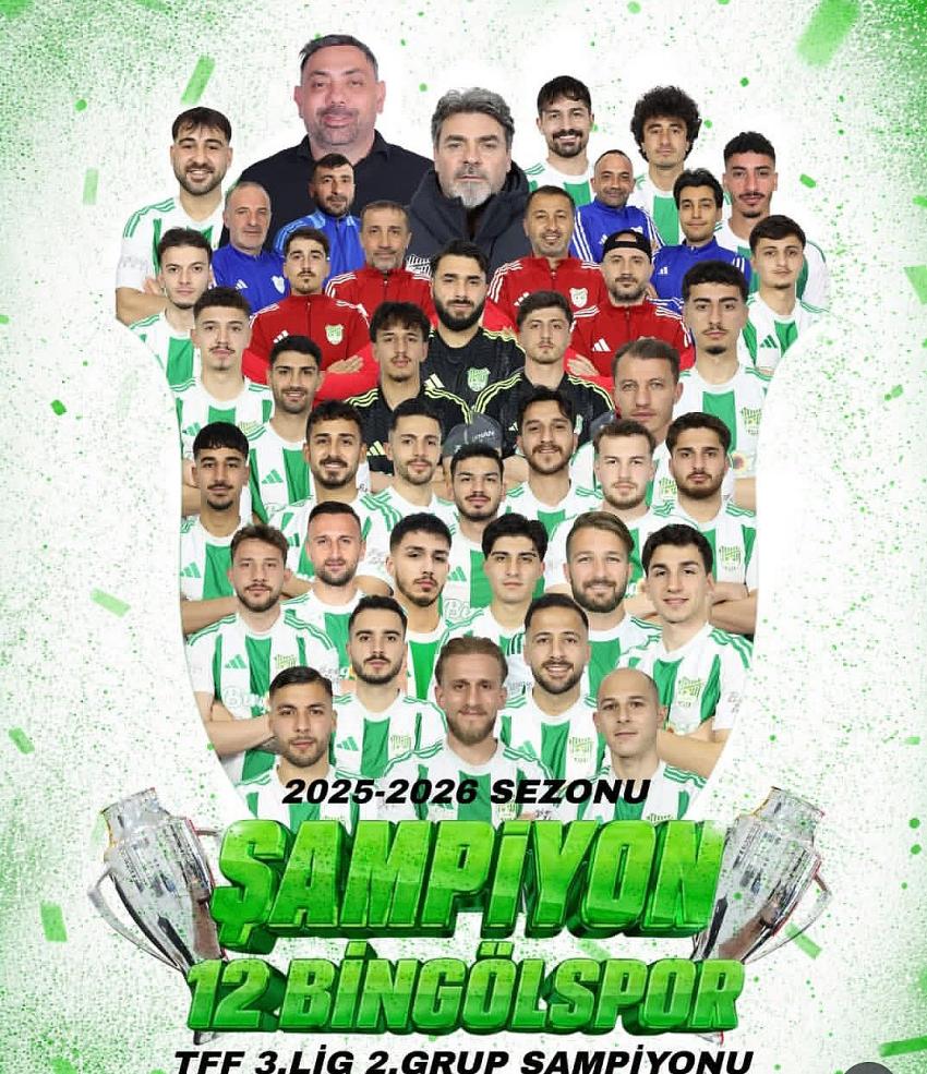 Şampiyon Bingölspor 2.Lig’de