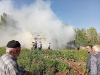 Çeltiksuyu’nda Ahır Yangını