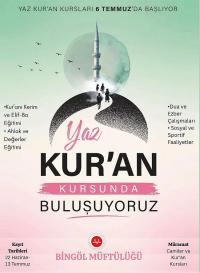 Yaz Kur’an Kursları Kayıt Dönemi Başlıyor