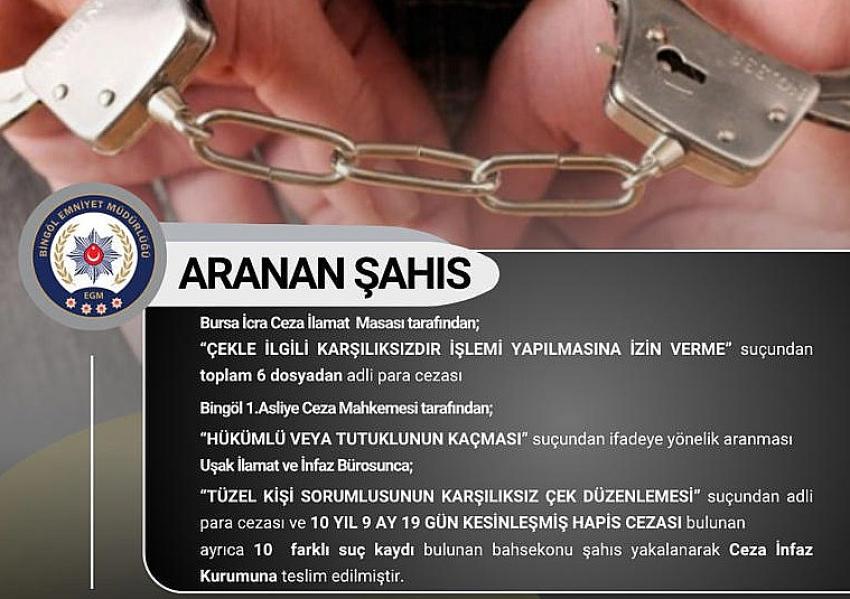 10 Suç Kaydı Bulunuyordu