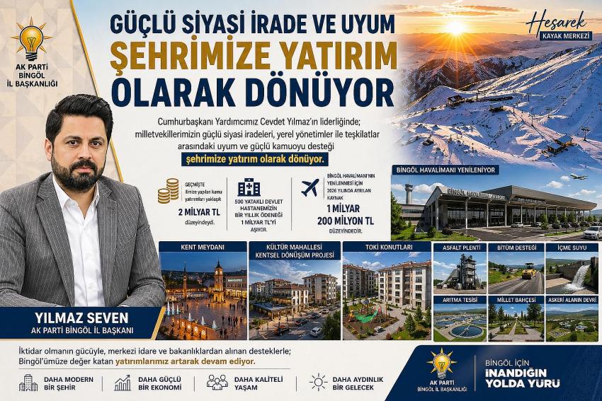 Güçlü Siyasi İrade ve Uyum Şehrimize Yatırım Olarak Dönüyor