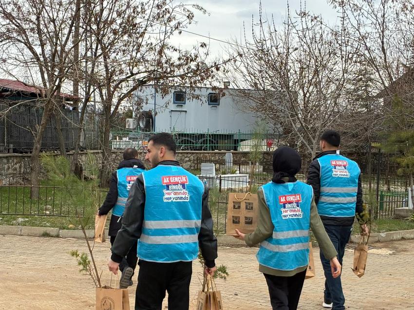AK Gençlik Bingöl’den Fidan Etkinliği