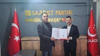 Saadet Genç İlçe Başkanı Turhan Oldu