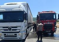 Seyir Halindeki TIR'da Yangın