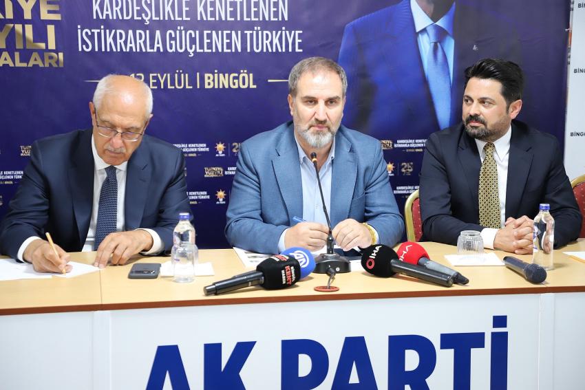 AK Parti Genel Başkan Yardımcısı Mustafa Şen, Bingöl'de